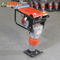 Compacteur à piston ZUJI HCD125, moteur essence/diesel/électrique 5,5 CV, 125 kg, 220 V/380 V, équipement de compactage du sol et de construction routière