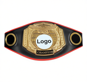 Cinturones de Boxeo de Campeonato con Logotipo Personalizado, Placas de Metal, Correa de Cuero, Cinturón de Campeonato Internacional de Boxeo, Talla Adulto - Product Image 1