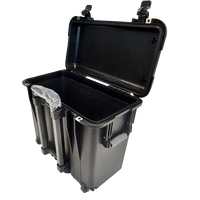 Boîte à outils professionnelle robuste, étanche, pour mécanicien, en plastique, type flight case, pour usage extérieur