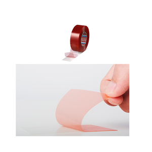 Cinta de enmascarar de doble cara 4965 con adhesivo acrílico resistente al calor, material de poliéster transparente - Product Image 1