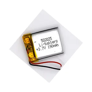 LP502025 3.7v 180 mah 502025 li iyon pil hücresi 3.7v lipo 180 mah lityum pil 180 mah