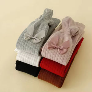 <span class=keywords><strong>Leggings</strong></span> in Cotone Biologico per Bambini con Logo Personalizzato, Collant Skinny in <span class=keywords><strong>Pile</strong></span> per Ragazze, Calzamaglia Invernale per Bambini - Product Image 5