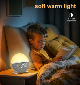 Đồng hồ báo thức mặt trời mới năm 2025, đèn thông minh để bàn, có thể điều chỉnh độ sáng, đồng hồ báo thức có chức năng ngủ tự động - Product Image 2