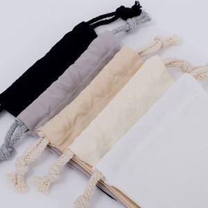 Hot Sale Custom Screen Printing Cotton <b>Drawstring</b> Bag Natural Color Gift Packaging <b>Pouch</b> Cotton Jewelry <b>Pouch</b> - Product Image 3