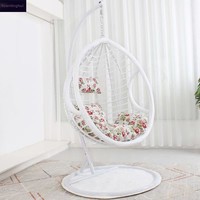 Fauteuil suspendu d'intérieur pour adulte, balançoire, hamac, chaise longue à bascule simple ou double pour balcon, fauteuil paresseux rembourré pour salon