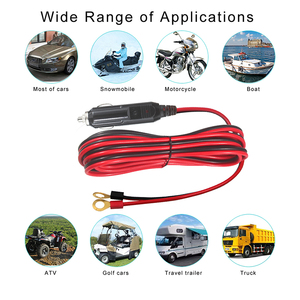ช่องเสียบไฟในรถ12V พร้อมสายต่อที่จุดบุหรี่ปลายวงแหวนรูปตาไก่โอริง - Product Image 4