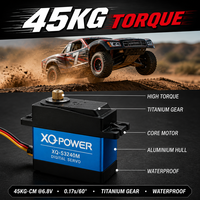 Servomoteur numérique étanche en titane 45KG avec moteur à noyau, coque intermédiaire en aluminium, 0.17s 6.8V pour voiture RC et avion RC XQ-POWER XQ-S3240M