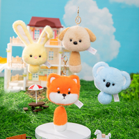 Nouvelles Peluches Mignonnes Koala, Jouets Renard en Peluche, Boîtes à Musique, Cadeaux Poupées Lapin, Porte-clés Peluche Extensible, Jouets Animaux en Peluche Lapin