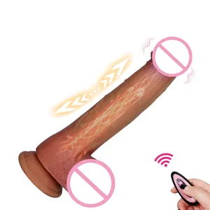Kadınlar için hakiki Masturbator 10 frekans titreşim uzaktan kumanda yapay kauçuk büyük Dicks gerçekçi silikon seks oyuncak