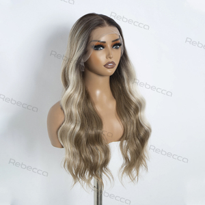 13x4 13x3 sóng tự nhiên tổng hợp tóc glueless HD Swiss ren phía trước Tóc Giả mỗi nhổ HD ren glueless tổng hợp tóc giả - Product Image 2