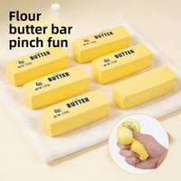 Bâton de beurre anti-stress en caoutchouc souple à la farine, jouet de décompression transfrontalier pour jeunes - Vente directe usine