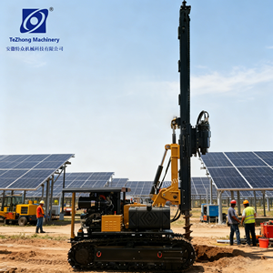 Pile driver et foreuse solaires TZ535 : Conception ouverte pour un entretien facile par des travailleurs locaux - Product Image 2