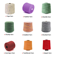 Fil chenille épais et lisse en cône pour tricot et crochet, 3 mm et 8 mm, qualité supérieure, fabriqué en Chine à Guangzhou