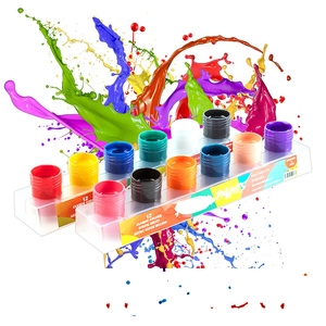 <span class=keywords><strong>Peinture</strong></span> pour tissu avec <span class=keywords><strong>pochoir</strong></span> et <span class=keywords><strong>peinture</strong></span> textile avec pinceaux Ensemble de <span class=keywords><strong>peinture</strong></span> pour tissu doux pour adultes et enfants - Product Image 2