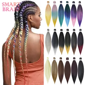 Professional New Easy Braid Pre Stretched Yaki synthetic hair Braiding New Long End Natural Look Yaki