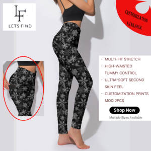 Nuovi Stili di <span class=keywords><strong>Leggings</strong></span> a Vita Alta con Controllo Pancia, Pantaloni da Yoga Senza Cuciture con Tasche, Abbigliamento Femminile Plus Size Personalizzato - Product Image 1