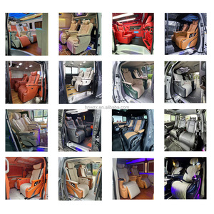 Sièges de fourgon VIP bon marché au prix <span class=keywords><strong>d</strong></span>'usine pour véhicule utilitaire W447 V250 Vito Hiace, sièges de camping-car luxueux, design de canapé-lit de luxe en cuir Nappa - Product Image 2