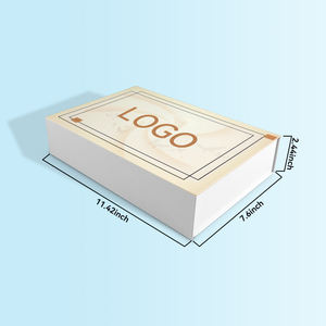 Boîtes cosmétiques magnétiques pliables de luxe populaires paquet de boîte de papier de cadeau de Noël d'impression de logo d'estampage d'or personnalisé pour les vêtements - Product Image 6