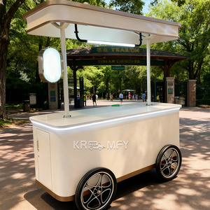 Vending Carts Ice Cream <b>Display</b> <b>Case</b> Mobile Street Commercial Food Cart - Product Image 5