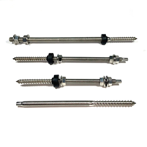 Perno de Montaje para Panel Solar de Acero Inoxidable 304 M7.5 X 200 con <span class=keywords><strong>Rosca</strong></span> Doble M10 y <span class=keywords><strong>Rosca</strong></span> para <span class=keywords><strong>Madera</strong></span> para Techo Solar Fotovoltaico - Product Image 1
