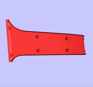 Pièces de thermoformage en plastique pour console centrale de voiture en fibre de <span class=keywords><strong>carbone</strong></span> ABS complexe PC, thermoformage sous vide automobile - Product Image 2
