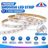 Bande LED SMD professionnelle 5050 RGBW à puce unique double couche FPC pour projets commerciaux et de divertissement