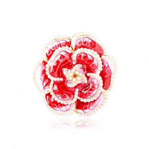 Broche Creativo Popular para Campañas, Pin de Esmalte de Alta Calidad con Diseño de Flor de Diamantes de Imitación Personalizable en Color y Forma para Festividades - Product Image 4