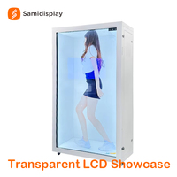 Caja LCD Transparente con Holograma 3D de IA para Interiores, Pantalla Digital Holográfica Interactiva