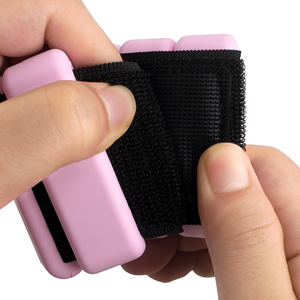 Bracelet lesté réglable en silicone pour poignet et cheville, avec fermeture auto-agrippante, poids portables pour Yoga, Pilates, Course à pied, Gym - Product Image 4