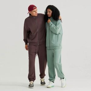 Conjunto de Sudaderas Personalizadas, Conjuntos Deportivos Casuales Lisos, Sudaderas y Pantalones Deportivos Cálidos y Suaves, Conjuntos de Chándal de Algodón para Hombre - Product Image 2