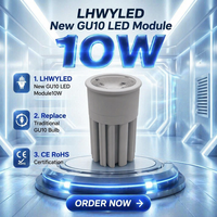 Dernier design, moule privé, module LED GU10 10W, logo laser personnalisé, OEM ODM, vente directe d'usine, downlight GU10