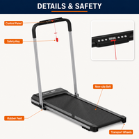 Caminadora Plegable Mejorada 1-12km/h, Máquina Portátil para Caminar y Correr Debajo del Escritorio para Hogar y Oficina, Venta al por Mayor de Fábrica