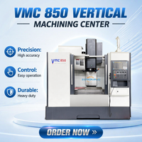 Centre d'usinage vertical haute rigidité VMC850 VMC855 avec guides linéaires, broche BT40, changeur d'outils automatique, multifonctionnel GSK
