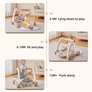 <span class=keywords><strong>3</strong></span> en 1 Baby Walker Convert Baby Activity Gym Mat Múltiples infantil Piano Rack Pedal Niños Juguetes educativos - Product Image 5