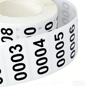 Etiquetas Numeradas Resistentes al Aceite, Etiquetas Autoadhesivas Resistentes a Desgarros para una Fácil Identificación de Artículos en Almacenes y Oficinas - Product Image 5