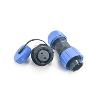 Connecteur étanche Weipu SP17 série SP à 2 broches avec raccord fileté mâle/femelle IP67