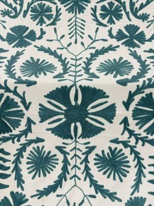 Manta Tradicional de Algodón Suzani, Cubrecama Bordado a Mano, Textil Uzbeko, Decoración de Pared Colorida - Product Image 2