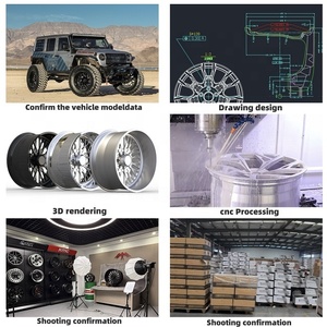 Jantes forgées personnalisées 20 22 24 pouces T6061 6x135 6x139.7 en alliage d'aluminium à rayons multiples pour <span class=keywords><strong>Ford</strong></span> F150 Bronco Toyota Tundra - Product Image 5