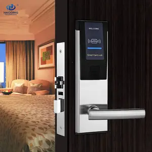 Kunci Pintu Pengaman Tanpa Kunci RF Hotel Pengunci Pintu dengan Kartu Pintar dan Kunci
