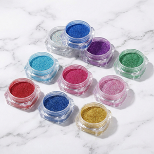 Kit de pigmentos de purpurina de colores alegres y divertidos LEQU, azul, morado y rosa para manualidades con resina y creación de adornos. - Product Image 4