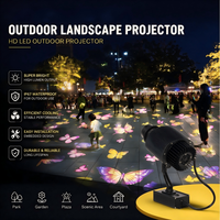 Extérieur Étanche Dynamique LED Projection Publicité Lumières Mobile Poisson Fleur Pétale Effets pour Jardin Paysage et Décor À La Maison