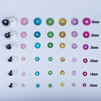 Yeux en plastique scintillants de sécurité pour artisanat DIY, jouets en peluche au crochet, amigurumi, poupée de mode, jouet gonflable, pupille décentrée