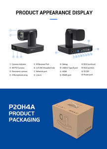 Venta caliente <span class=keywords><strong>Webcam</strong></span> 4K Ptz Cámara de conferencia HD Micrófono incorporado Cámaras de montaje en techo - Product Image 5