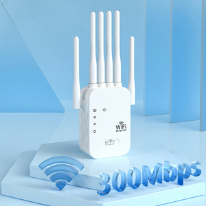 Repetidor <span class=keywords><strong>WiFi</strong></span> de 300M de Doble Banda con 6 Antenas, Extensor <span class=keywords><strong>WiFi</strong></span> de <span class=keywords><strong>Cobertura</strong></span> Total, Plug and Play, <span class=keywords><strong>Amplificador</strong></span> Universal con Potenciación de un Clic - Product Image 3