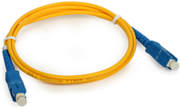 Cordon de raccordement fibre optique SC/APC SC/UPC, SMF 9/125µm, Monomode, 3,0 mm, LSZH, 1 m, Simplex, SC/APC-SC/APC, G657A1