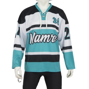 Maillot de hockey imprimé en 3D, maillot de hockey personnalisé en sublimation pour équipe de cheerleading, vente en gros - Product Image 1