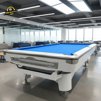 Wanyaju Fabrik-Lieferung Klassischer Profi-Billardtisch für Clubs 9 Fuß Wettkampf-Billardtisch aus Massivholz mit Schieferplatte und Ballrücklauf