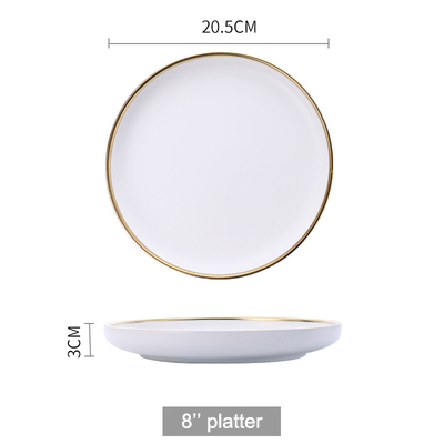 8'' white platter