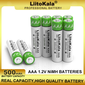 <span class=keywords><strong>LiitoKala</strong></span> <span class=keywords><strong>Lii</strong></span>-AAA NIMH 500MAh แบตเตอรี่แบบชาร์จไฟ1.2V Li Ion AAA ปุ่มด้านบนแบตเตอรี่สำหรับของเล่น - Product Image 5