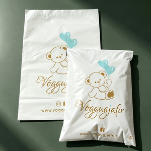 ถุงพลาสติกกันน้ำพิมพ์โลโก้ตามสั่งแบบหนาสำหรับส่งสินค้าเสื้อผ้า ขายส่ง - Product Image 2